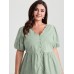 Textured Fit And Flare Plain Blouse Textured Fit And Flare Plain Blouse