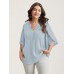 Petal Sleeve Toothpick Pleats Shirt