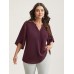Petal Sleeve Toothpick Pleats Shirt