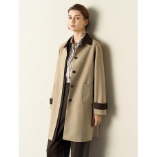 Contrast-Trim Trench Coat Contrast-Trim Trench Coat
