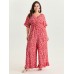 Ditsy Floral Print Ruffled Hem Jumpsuit