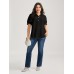 Pure Cotton Ruffled Puffy Sleeve Blouse