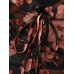 Floral Print Ruffled Neckline Blouse Floral Print Ruffled Neckline Blouse