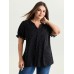 Micro Dots Charm Pleated Blouse