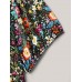 Floral Square Neck Fit and Flare Blouse