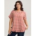 Gingham Print Button Back Blouse Gingham Print Button Back Blouse