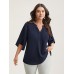 Petal Sleeve Toothpick Pleats Shirt