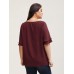 Solid Tiered Ruffles Split Hem Blouse Solid Tiered Ruffles Split Hem Blouse