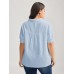 Pure Cotton Ruffled Puffy Sleeve Blouse