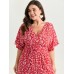 Ditsy Floral Print Ruffled Hem Jumpsuit