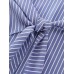 Striped Print Knotted Side Blouse