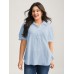 Pure Cotton Ruffled Puffy Sleeve Blouse