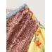 Supersoft Colorful Contrast Patchwork Print Blouse