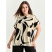 Supersoft Abstract Print Breathable Blouse
