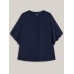 Petal Sleeve Toothpick Pleats Shirt