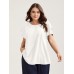 Toothpick Pleat Layered Flutter Sleeve Blouse Toothpick Pleat Layered Flutter Sleeve Blouse
