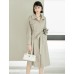 Lapel Mid-Length Classic Trench Coat Lapel Mid-Length Classic Trench Coat