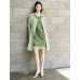 Sage Green Lyocel Trench Coat