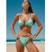 Blue Reversible X Cross Bikini Top