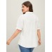 Pure Cotton Ruffled Puffy Sleeve Blouse