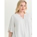 Petal Sleeve Toothpick Pleats Shirt