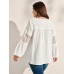 Pure Cotton Sheer Lace Trim Blouse Pure Cotton Sheer Lace Trim Blouse
