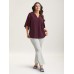 Petal Sleeve Toothpick Pleats Shirt