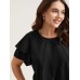 Toothpick Pleat Layered Flutter Sleeve Blouse Toothpick Pleat Layered Flutter Sleeve Blouse